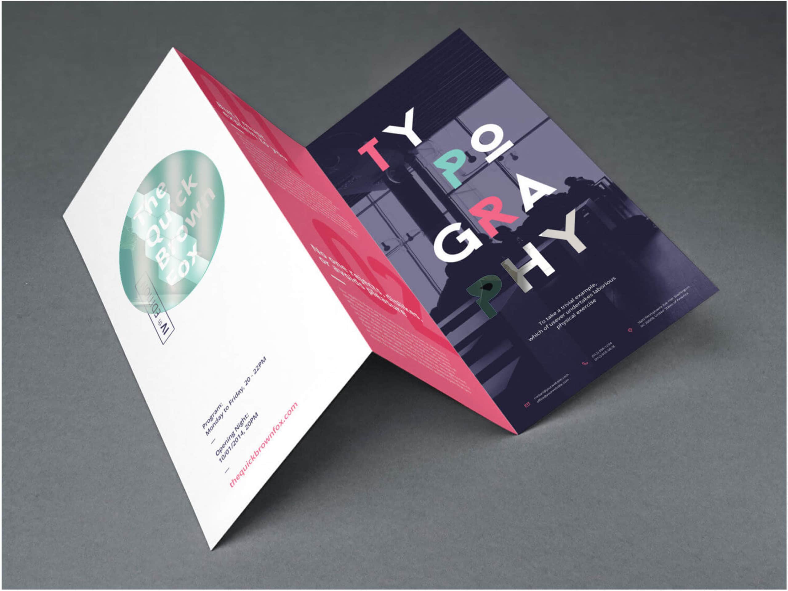 brochures plegables